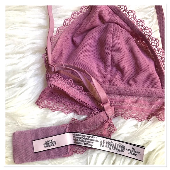 Victoria’s Secret Mauve Triangle Bralette Size M - Picture 7 of 8
